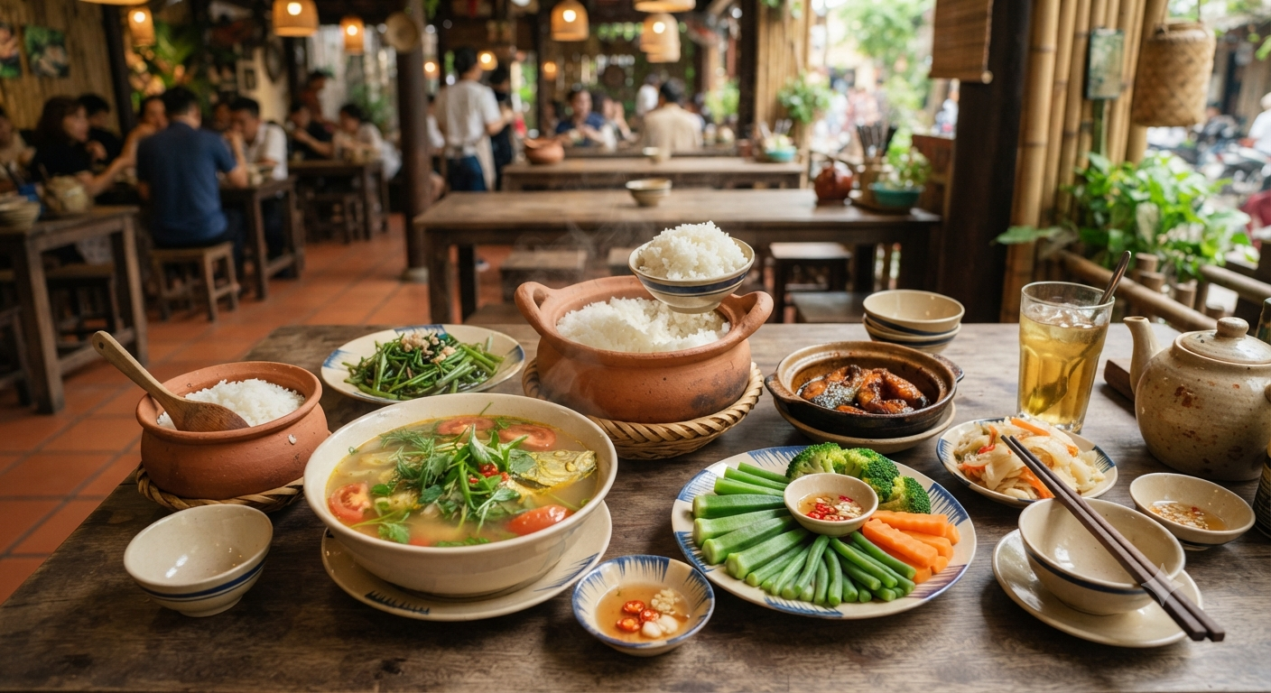 Bổ sung các món canh và món luộc để cân bằng dinh dưỡng