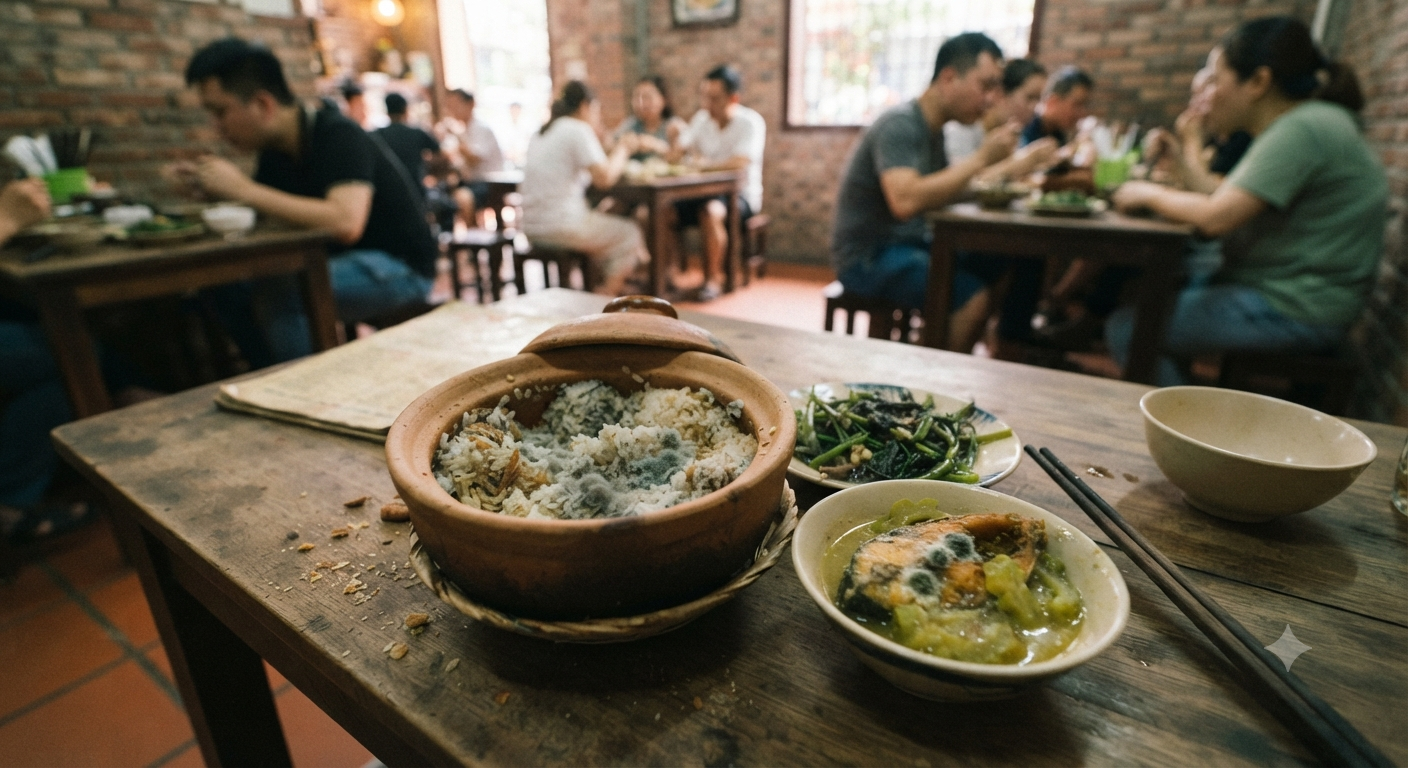 Những dấu hiệu nhận biết cơm niêu và món ăn kèm đã hỏng