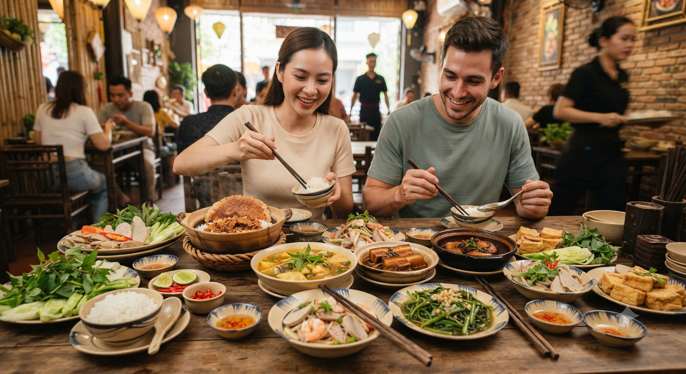 Thực đơn đa dạng, phong phú – tinh hoa ẩm thực Việt